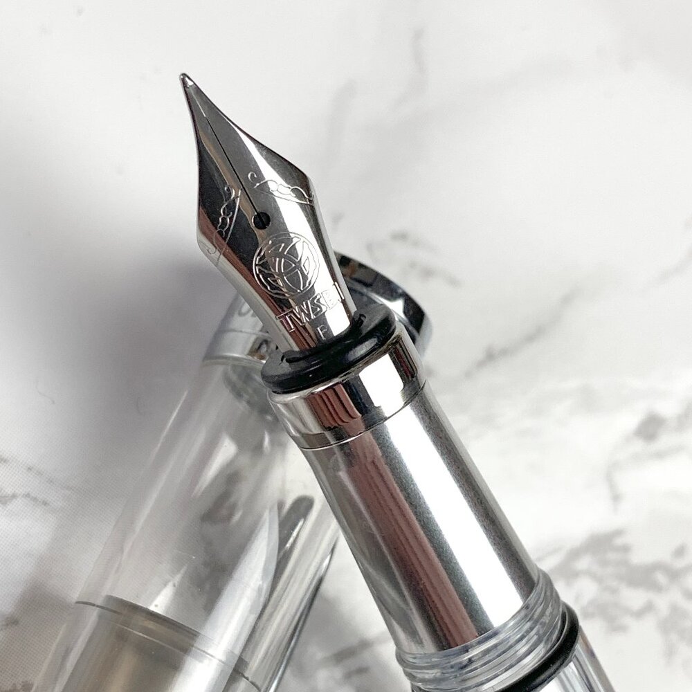 TWSBI Diamond 580 Aluminum Fountain Pen - F Nib - Clear - Picture 2 of 16